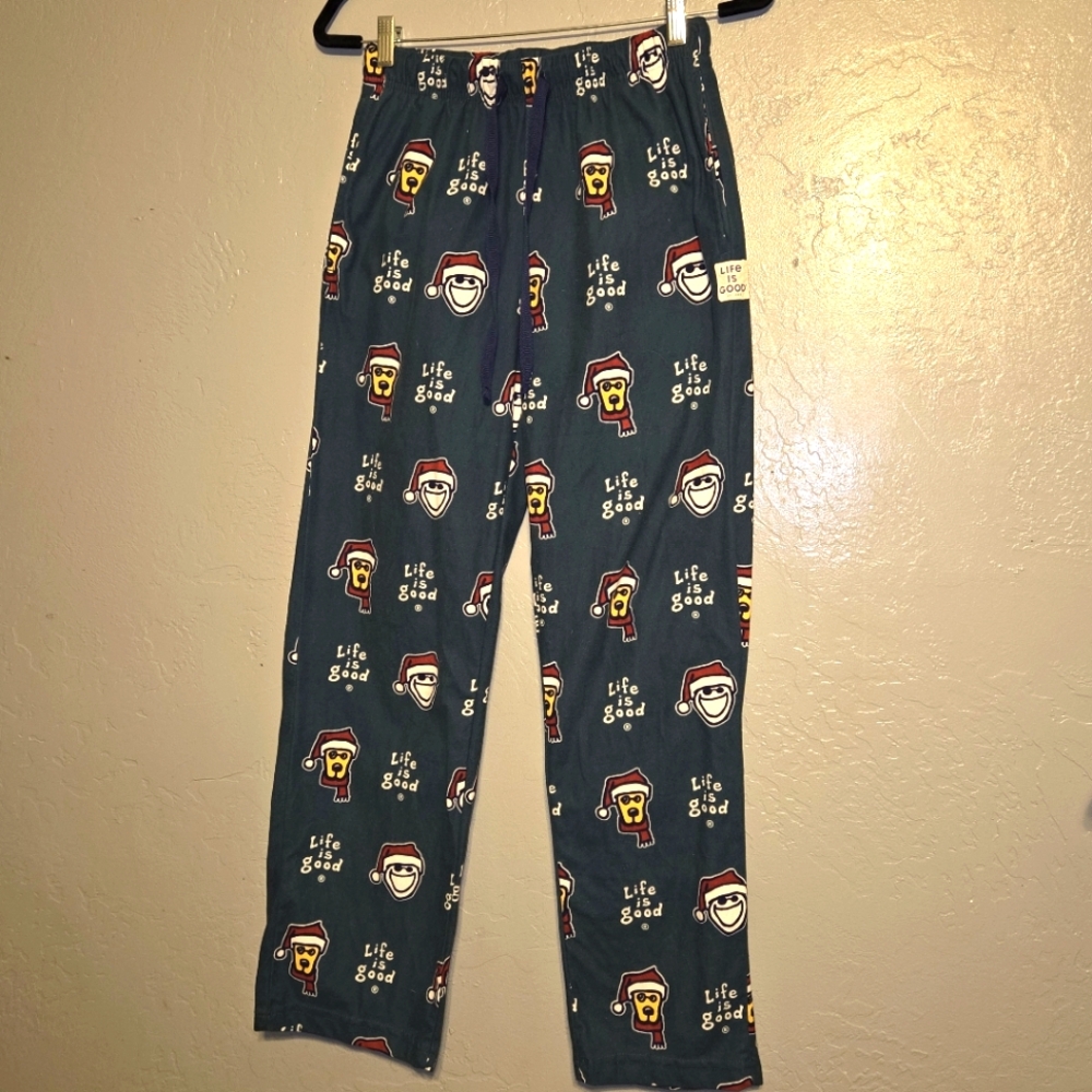 Life Is Good Green Joggers Comfortable Sweatpants